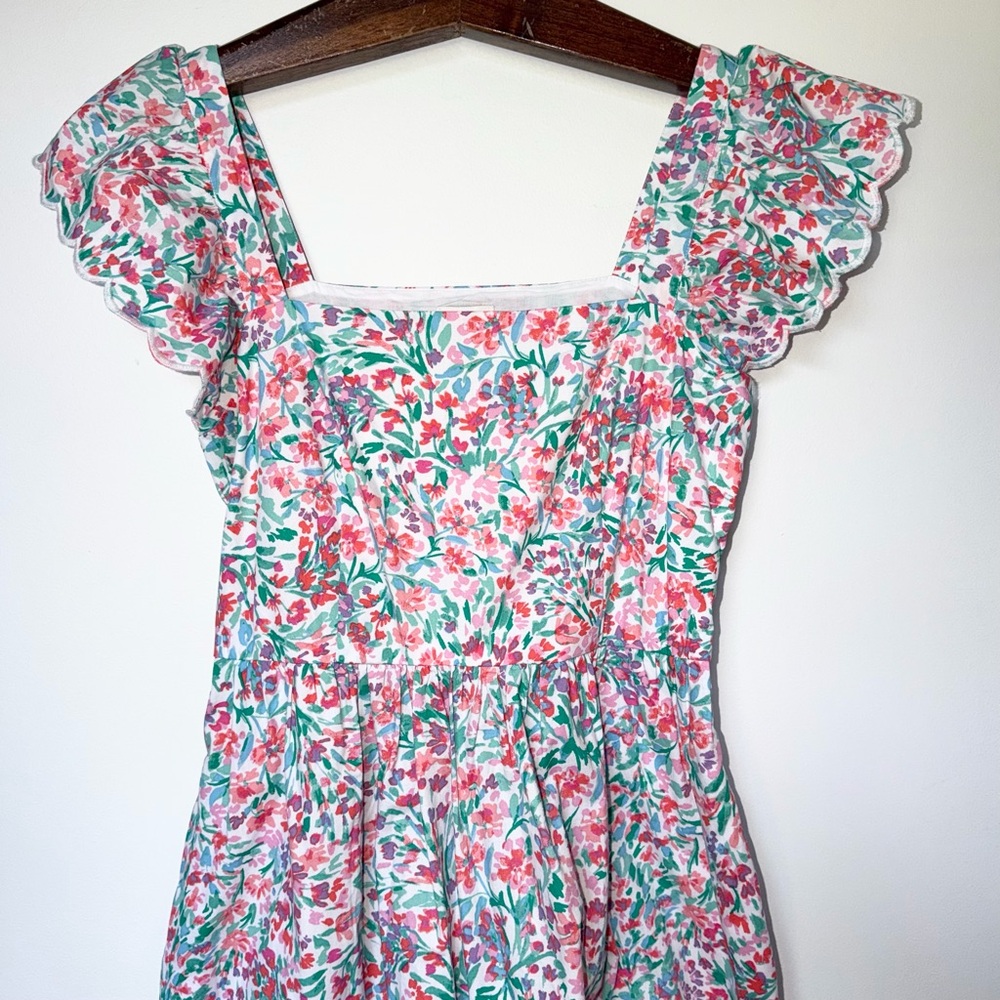 J. Crew Ruffle-sleeve Midi Dress in Bright Spearamint - Picture 6 of 13